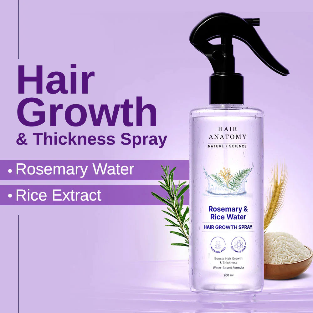 Rosemary & Rice Water Hair Growth Spray - 200ml Official Discount Deal Limited time Offer