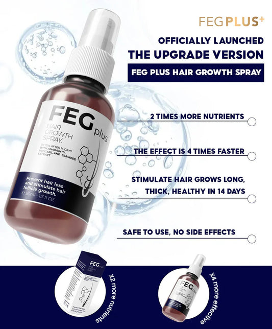 FEG PLUS Hair Growth Spray With Darma Roller Official Discount Deal Limited time Offer